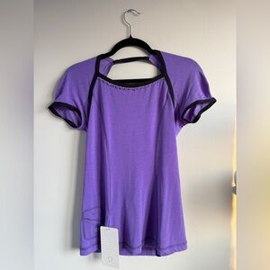 Purple Lululemon Short Sleeve Top